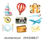 set of tourism icons.... | Shutterstock .eps vector #294208817