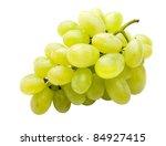 White grape fully isolated