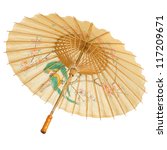 Oriental Umbrella Isolated On...