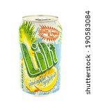 Small photo of SWINDON, UK - MAY 3, 2014: Can of Lilt the Totaly Tropical Taste on a white background, Lilt is produced by the Coca-ola Company.