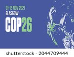 cop 26 glasgow 2021 vector... | Shutterstock .eps vector #2044709444