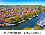 Aerial From The City Enkhuizen...