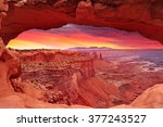Colorful Sunrise In Mesa Arch ...