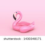 inflatable flamingo on pink... | Shutterstock . vector #1430348171