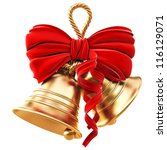 Golden Bells With A Red Bow....