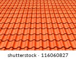 Red Tiles Roof Background