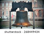 Liberty bell and independence...