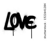 Graffiti Love Word Sprayed In...