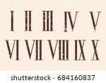 Roman Numerals Set With The...