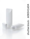 blank cosmetic packaging for... | Shutterstock . vector #608341604