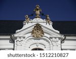 Small photo of baroque architectural ornamentation tympanum with hatchment (Europe)