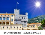 Prince's Palace in Fontvielle, Monte-Carlo, Monaco, Cote d'Azur, French Riviera.