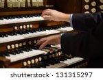 Close Up View Of A Organist...