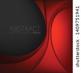 red vector background curve... | Shutterstock .eps vector #1409751941