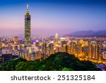 Taipei  Taiwan City Skyline At...