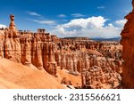 The famous Thor's Hammer. Bryce Canyon National Park is an American national park located in southwestern Utah. The major feature of the park is Bryce Canyon, a collection of giant natural amphitheate