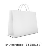 One Classic White Shopping Bag  ...