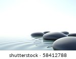 Zen Stones In A Zen Water