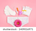 white pants with sanitary... | Shutterstock . vector #1409016971