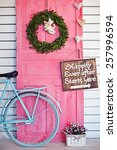 Valentine Wreath And Sign Board ...