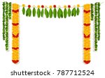 Indian Garland Of Flowers And...