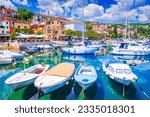 Small photo of Opatija, Croatia. Coastline town, popular tourist resort, Adriatic Sea marina, Istria Peninsula.