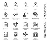 medical   health care icons set ... | Shutterstock .eps vector #275634404