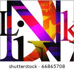 abstract background with... | Shutterstock .eps vector #66865708