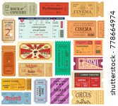 set of isolated tickets or... | Shutterstock .eps vector #778664974
