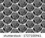 A Honeycomb Background With...