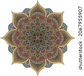a pattern motif mandala art... | Shutterstock .eps vector #2067955907