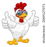 a chicken rooster cockerel bird ... | Shutterstock . vector #2069127071