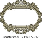 a vintage scroll filigree... | Shutterstock .eps vector #2149677847