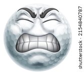 an angry jealous or mad golf... | Shutterstock . vector #2154840787