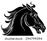 original drawing of a horse... | Shutterstock .eps vector #294799394