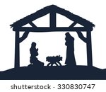 Mary, Joseph, and Jesus vector clipart image - Free stock photo ...