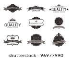 vintage style premium quality... | Shutterstock .eps vector #96977990