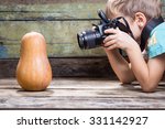 Small Funny Boy With Camera...