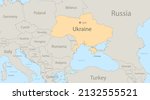 map of ukraine with surrounding ... | Shutterstock .eps vector #2132555521