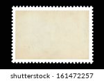 Vintage blank postage stamp on...