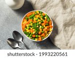Healthy Steamed Mixed Vegetables with Peas Corns and Carrots