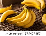 Raw Organic Bunch Of Bananas...