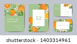 set of botanical retro wedding... | Shutterstock .eps vector #1403314961