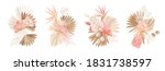 elegant dry flowers  palm... | Shutterstock .eps vector #1831738597