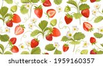 Strawberry Background With...