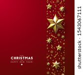 red christmas background with... | Shutterstock .eps vector #1543067111