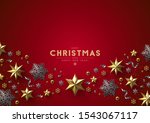 red christmas background with... | Shutterstock .eps vector #1543067117