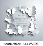 square frame made of white... | Shutterstock .eps vector #161199821