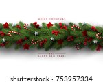holiday's background with... | Shutterstock .eps vector #753957334