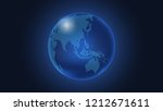dark blue vector background.... | Shutterstock .eps vector #1212671611